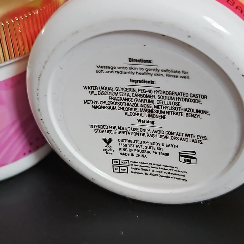 Body Scrub - Cherry Blossom and Lemon Cream